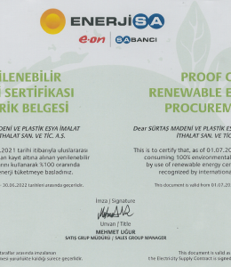 Yenilenebilir Enerji Sertifikası